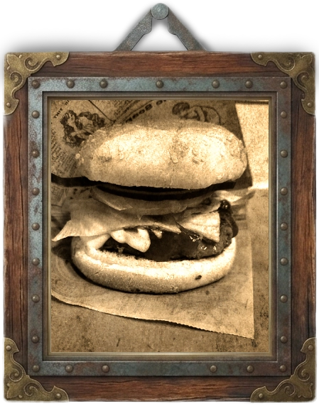 Un burger maison Micky Mike, préparé à la commande